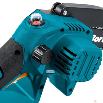 Пилы Bort BKS-216-LI Цепная пила аккумуляторная,  {36В Li-Ion, Makita 18V LXT,  шина 155мм, Бесщеточный, Шаг цепи, дюйм 1/4, движения цепи, м/сек 10, вес 2 кг, 2 АКБ + ЗУ} 93418279-2