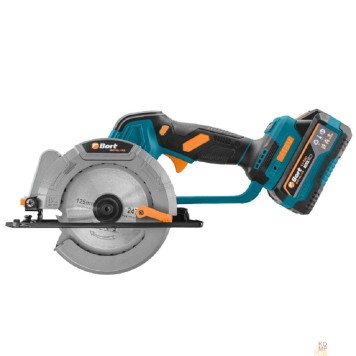 Пилы Bort BHK-18LI-125 ПИЛА ЦИРКУЛЯРНАЯ АККУМУЛЯТОРНАЯ 93418583 {акб 2*3,0 АЧ + ЗУ, АКБ Makita 18V LXT, 1200 Вт, 10800 об/мин, диск 125 мм, 22 мм, 2 кг, аксессуаров 2 шт }-1