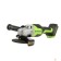 Углошлифовальные, Шлифовальные машины, Реноватор Greenworks GD24AG 24В Угловая шлифовальная машина акк, б/щет, 125 мм, 10500 об/мин,1х4Ач,ЗУ,кор 3200207CUB
