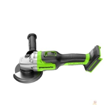 Углошлифовальные, Шлифовальные машины, Реноватор Greenworks GD24AG 24В Угловая шлифовальная машина акк, б/щет, 125 мм, 10500 об/мин,1х4Ач,ЗУ,кор 3200207CUB-2