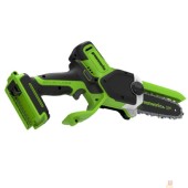 Пилы GreenWorks GD24CS15 Цепная мини пила аккумуляторная, 24V, 15см, бесщеточная, с автоматической смазкой цепи, без АКБ и ЗУ 2010107