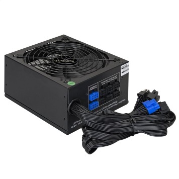 Блок питания Exegate EX292210RUS Серверный БП 600W ExeGate ServerPRO-600RADS (ATX, for 3U+ cases, APFC, КПД 80% (80 PLUS), 14cm fan, 24pin, (4+4)pin, PCIe, 5xSATA, 4xIDE, FDD, Cable Management, black)-1