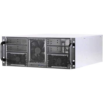 Корпус Procase RE411-D4H11-E-55 Корпус 4U server case,4x5.25+11HDD,черный,без блока питания,глубина 550мм,MB EATX 12