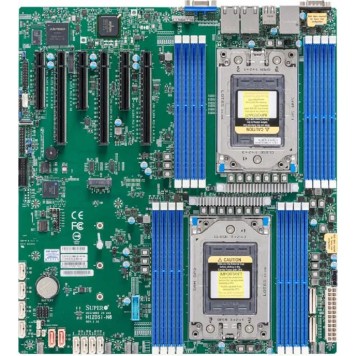 Материнская плата Supermicro MBD-H12DSI-N6-B Материнская плата Dual AMD EPYC™ 7003/7002 Series Processors, 4TB Registered ECC DDR4 3200MHz SDRAM in 16 DIMMs, 10 SATA3, 2 SATADOM, 4 NVMe 10 