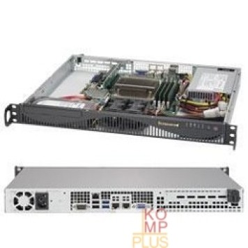 Сервер Supermicro SYS-5019S-ML, 1U no CPU(1) E3-1200v5/6thGenCorei3/ no memory(4)/ on board RAID 0/1/5/10/ no FixedHDD(2)LFF/ 2xGE/ 1xPCIEx8, 1xM.2 connector/ 1noRx350W (SYS-5019S-ML, X11SSH-F, 512F-350B1)