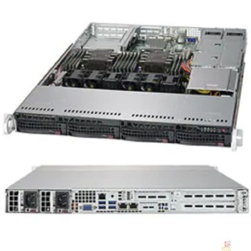 Сервер Supermicro SYS-6019P-WTR 1U, 2xLGA3647 (up to 165W), 12xDDR4, 4x3.5, 2x1GbE, 3xPCIE, 2x750W