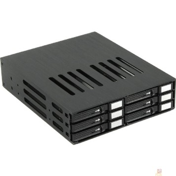 Опция к серверу Procase L2-106-SATA3-BK {Корзина L2-106SATA3 6 SATA3/SAS, черный, с замком, hotswap mobie rack module for 2,5
