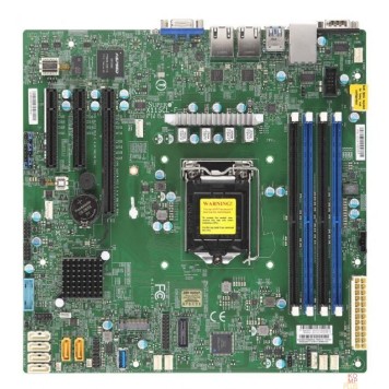 Материнская плата Supermicro MBD-X11SCL-F-B OEM {1xLGA 1151, Intel C242, 4xDDR4, 2x1GbE LAN, 6xSATA3 (6Gbps) RAID 0,1,5,10, 6xUSB 2.0 + 5xUSB 3.1, 1xVGA, 2 COM, 1xPCI-E 3.0 x16, 2xPCI-E 3.0 x8, Micro-ATX}