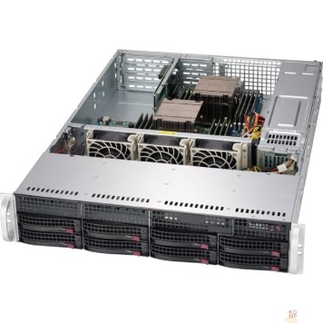 Корпус Supermicro CSE-825TQC-R802LPB 2U SC825TQC  8 x 3.5; hot-swap SAS3/SATA  LP Chassis Redundant 800W PWS