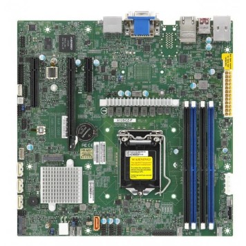 Материнская плата Supermicro MBD-X12SCZ-F-O Soc-1200 iW480 mATX 4xDDR4 4xSATA3 SATA RAID Eth BOX
