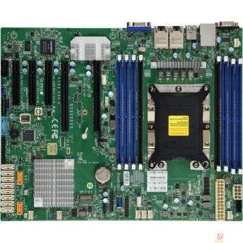 Материнская плата Supermicro MBD-X11SPI-TF-B Серверная материнская плата MBD X11SPI TF B Xeon Single Socket S3647, 8x 288 pin DDR4 DIMM slots, 2x 10GbE LAN ports, 10x SATA3 (6Gbps) via C622, Bulk.