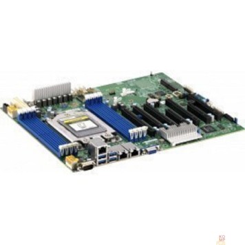 Материнская плата Supermicro MBD-H12SSL-i-B {ATX, 8 DIMM slots, 8 SATA3, 2 M.2, 8 SATA3 or 2 NVMe via single SlimSAS x8, 2 Gigabit Ethernet LAN Ports, ASPEED AST2500 BMC graphics, 7 PWM 4-pin Fans} OEM-1