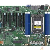 Материнская плата Supermicro MBD-H12SSL-I-O {ATX, 8 DIMM slots, 8 SATA3, 2 M.2, 8 SATA3 or 2 NVMe via single SlimSAS x8, 2 Gigabit Ethernet LAN Ports, ASPEED AST2500 BMC graphics, 7 PWM 4-pin Fans} BOX