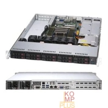 Сервер Supermicro AS-1114S-WTRT Серверная платформа Supermicro A+ Server 1U Single AMD EPYC™ 7002 Series Processor (8 DIMM DDR4, 10 Hot-swap 2.5