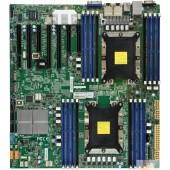 Материнская плата Supermicro MBD-X11DPH-T-B OEM E-ATX LGA 3647 Up to 2TB 3DS ECC RDIMM DDR4-2666MHz Up to 2TB 3DS ECC LRDIMM in 16 DIMM slots 10 SATA3 7 USB 3.0 ports 1 VGA port