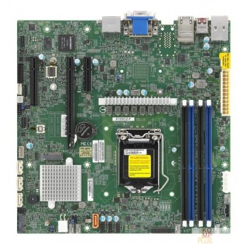 Материнская плата Supermicro MBD-X12SCZ-F-O {Soc-1200 iW480 mATX 4xDDR4 4xSATA3 SATA RAID Eth} Ret