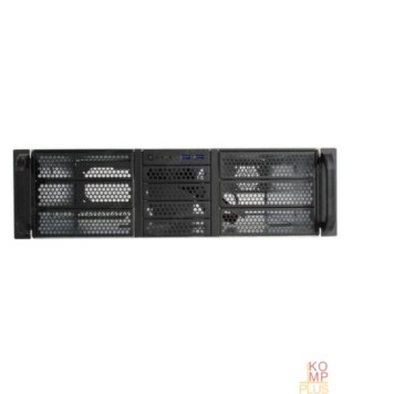 Корпус Procase RE306-D6H4-C-48 Корпус 3U server case,6x5.25+4HDD,черный,без блока питания,глубина 480мм,MB CEB 12