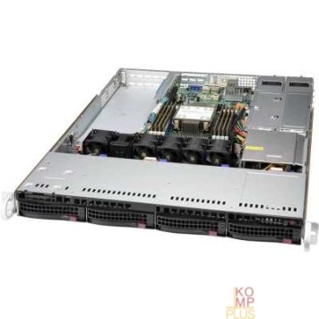 Сервер Supermicro SYS-510P-WTR SuperServer 1U 510P-WTR no CPU(1)3rd Gen Xeon Scalable/TDP 270W/ no DIMM(8)/SATARAID HDD(4)LFF/2x10GbE/2xFHHL,1xLP,M2/ 500W