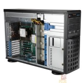 Сервер Supermicro SYS-740P-TRT Tower/4U, X12DPi-NT6, CSE-745BTS-R1K23BP, 2xLGA 4189, 8x3.5", 2x10GbE, 18х DIMM DDR4, 4xPCIe-X16, 2x1200W, black,  (438952)