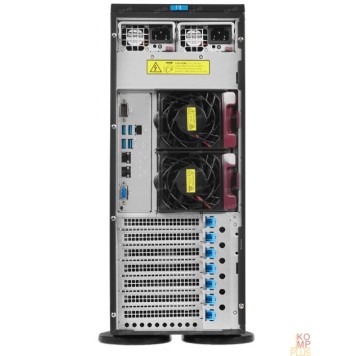 Сервер Supermicro SYS-740P-TRT Tower/4U, X12DPi-NT6, CSE-745BTS-R1K23BP, 2xLGA 4189, 8x3.5", 2x10GbE, 18х DIMM DDR4, 4xPCIe-X16, 2x1200W, black,  (438952)-2