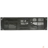 Корпус Procase RE306-D6H4-A-45 Корпус 3U server case,6x5.25+4HDD,черный,без блока питания(PS/2,mini-redundant,2U-redundant),глубина 450мм,MB ATX 12