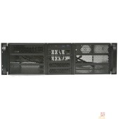 Корпус Procase Корпус 3U server case,6x5.25+4HDD,черный,без блока питания(2U,2U-redundant),глубина 650мм,MB EATX 12