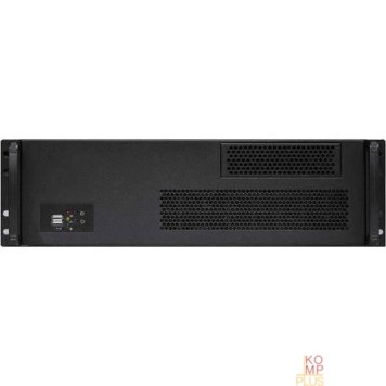 Корпус Procase RU330-B-0 Корпус 3U rear/front-access server case, черный, без блока питания, глубина 300мм, MB 12