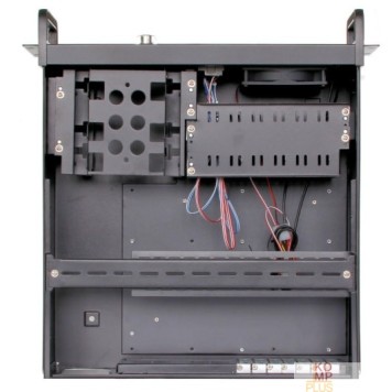 Корпус Procase EB445-B-0 Корпус 4U Rack server case, черный, дверца, без блока питания, глубина 450мм, MB 12
