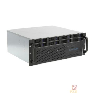Корпус Procase ES408XS-SATA3-B-0 Корпус 4U Rack server case (8 SATA3/SAS 12Gb hotswap HDD), черный, без блока питания, глубина 400мм, MB 12