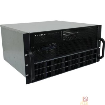 Корпус Procase ES512XS-SATA3-B-0 Корпус 5U Rack server case (12 SATA3/SAS 12Gb hotswap HDD), черный, без блока питания, глубина 400мм, MB 12