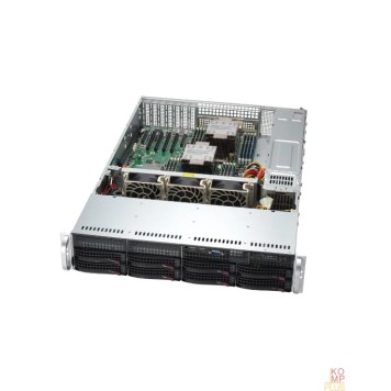 Сервер Supermicro SYS-621P-TRT - 2U, 2x1200W, 2xLGA4677, iC741, 16xDDR5, 8x3.5