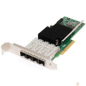 INTEL Сетевые адаптеры Сетевой адаптер Intel Intel® Ethernet Converged Network Adapter X710-DA4 4x SFP+ port 10GbE/1GbE, PCI-E v3 x4, VMDq. PCI-SIG* SR-IOV, w/o RDMA, Low Profile (081399) {5}