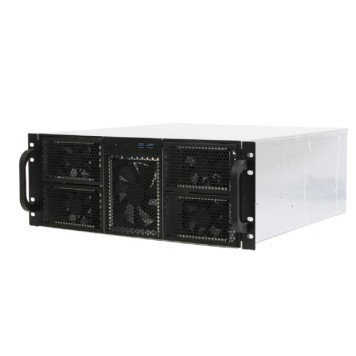 Корпус Procase RE411-D0H17-E-55 Корпус 4U server case,0x5.25+17HDD,черный,без блока питания,глубина 550мм,MB EATX 12