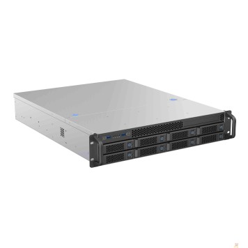 Корпус Procase BS208-SATA3-B-0 Корпус 2U Rack server case 8 SATA III / SAS 6Gbit hotswap HDD 2*MiniSAS(8087), черный, без блока питания, глубина 650мм, MB 12