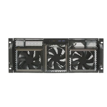 Корпус Procase RE411-D2H15-C-48 Корпус 4U server case,2x5.25+15HDD,черный,без блока питания,глубина 480мм,MB CEB 12