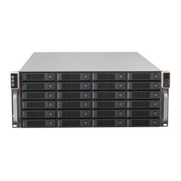 Корпус Procase BS424-SAS12-B-0 Корпус 4U Rack server case 24 SATA III / SAS 12Gbit hotswap HDD 6*MiniSAS HD(8643), черный, без блока питания, глубина 650мм, MB 12