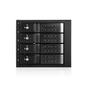 Опция к серверу Procase T3-304-SATA3-BK Hot-swap корзина 4 SATA3/SAS 6Gb (черный) hotswap trayless aluminium mobie rack module (3x5,25) 1xFAN 80x15mm