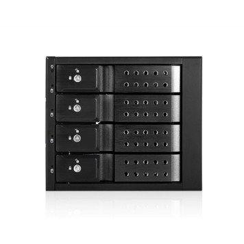 Опция к серверу Procase T3-304-SATA3-BK Hot-swap корзина 4 SATA3/SAS 6Gb (черный) hotswap trayless aluminium mobie rack module (3x5,25) 1xFAN 80x15mm