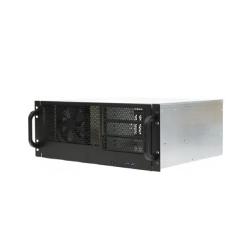 Корпус Procase RM438-B-0 Корпус 4U server case,3x5.25+8HDD,черный,без блока питания,глубина 380мм, MB ATX 12