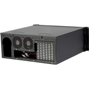 Корпус Procase B441-B-0 черный 4U глубина 450мм, внешн 2x5.25, 1x3.5, внутр 7xHDD, MB 12