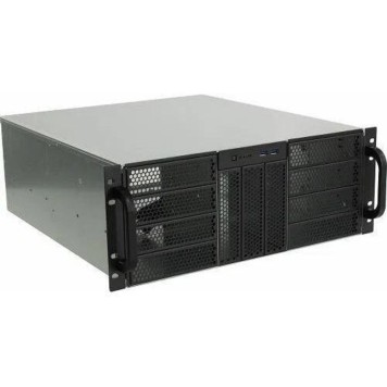 Корпус Procase RE411-D11H0-FE-65 Корпус 4U server case,11x5.25+0HDD,черный,без блока питания,глубина 650мм,MB EATX 12