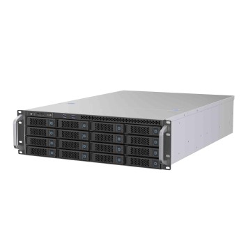 Корпус Procase BS316-SAS12-B-0 Корпус 3U Rack server case 16 SATA III / SAS 12Gbit hotswap HDD 4*MiniSAS HD(8643), черный, без блока питания, глубина 650мм, MB 12