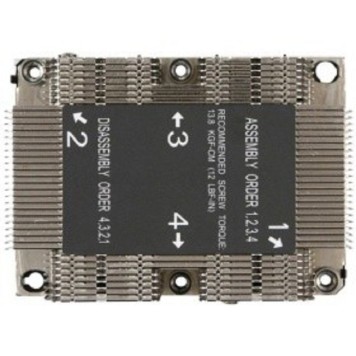 Опция к серверу Supermicro SNK-P0068PS - 2U Passive CPU Heat Sink for LGA 3647, 108x78x64-1