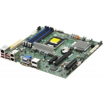 Материнская плата Supermicro MBD-X12SCZ-F-O Soc-1200 iW480 mATX 4xDDR4 4xSATA3 SATA RAID Eth BOX-1