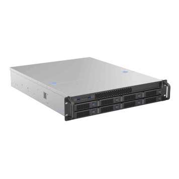 Корпус Procase BS208-SATA3-B-0 Корпус 2U Rack server case 8 SATA III / SAS 6Gbit hotswap HDD 2*MiniSAS(8087), черный, без блока питания, глубина 650мм, MB 12