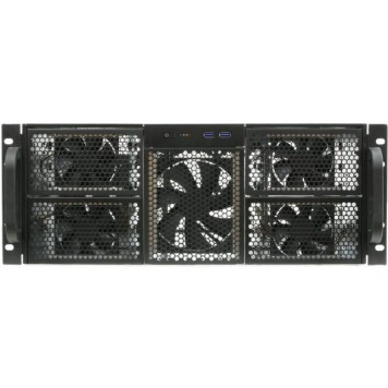 Корпус Procase RE411-D0H17-FE-65 Корпус 4U server case,0x5.25+17HDD,черный,без блока питания,глубина 650мм,MB EATX 12