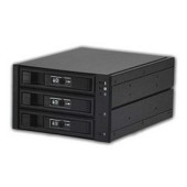 Опция к серверу Procase L3-203-SATA3-BK Hot-swap корзина 3 SATA3/SAS 6Gb, черный, с замком, hotswap aluminium mobie rack module (2x5,25) 1xFAN 80x15mm