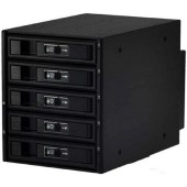 Опция к серверу Procase L3-305-SATA3-BK Hot-swap корзина 5 SATA3/SAS 6Gb, черный, с замком, hotswap aluminium mobie rack module (3x5,25)