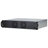 Корпус Procase RU230-B-0 Корпус 2U front/rear-access rack server case, черный, без блока питания, глубина 300мм, MB 12