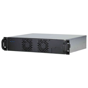 Корпус Procase RU230-B-0 Корпус 2U front/rear-access rack server case, черный, без блока питания, глубина 300мм, MB 12